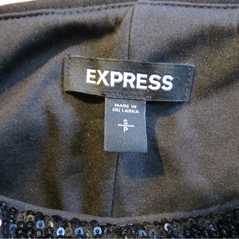 Express Black Sequin Dress - Picture 6 of 6